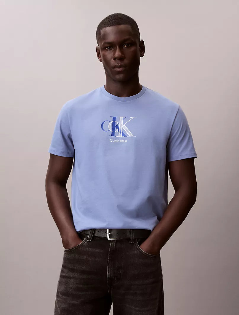 Calvin Klein Double Printed Logo - Blue