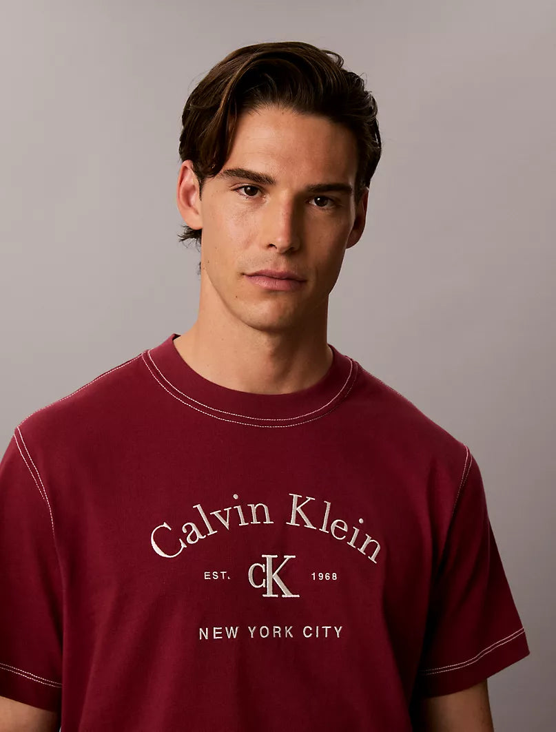 Calvin Klein Varsity Logo Washed - Limited Edition - Rhododendron