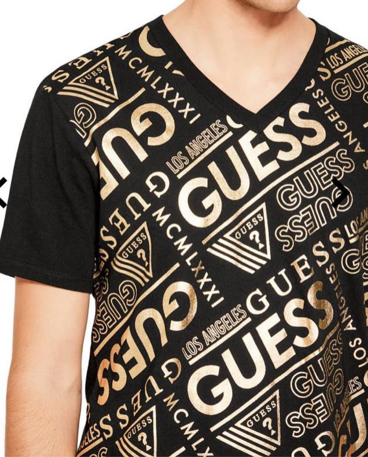 Guess all over logos tee