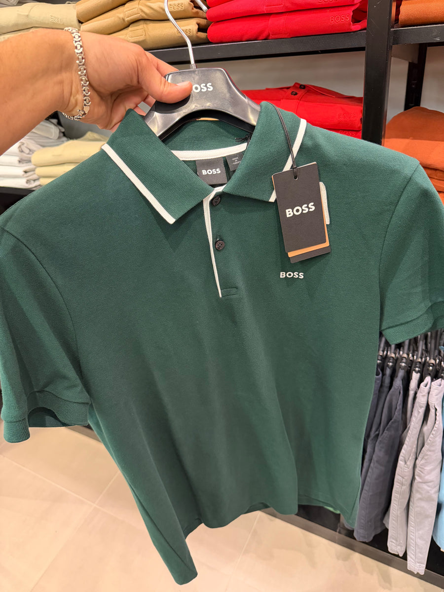 BOSS POLO - DARK GREEN