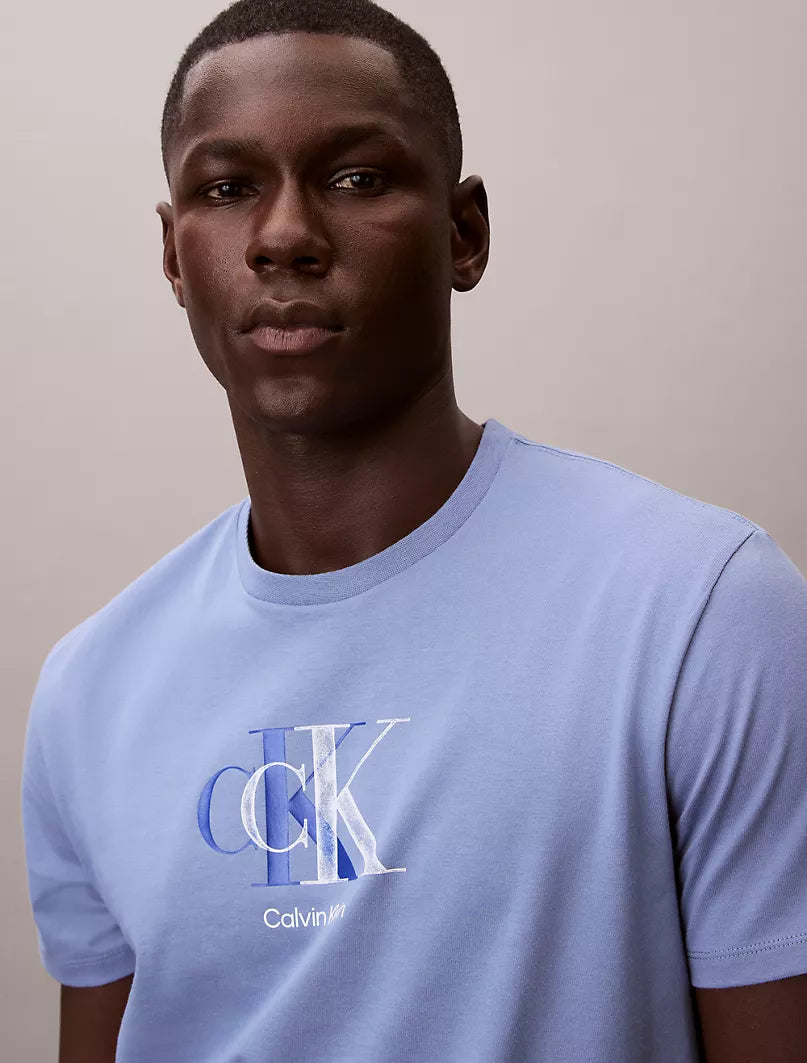 Calvin Klein Double Printed Logo - Blue