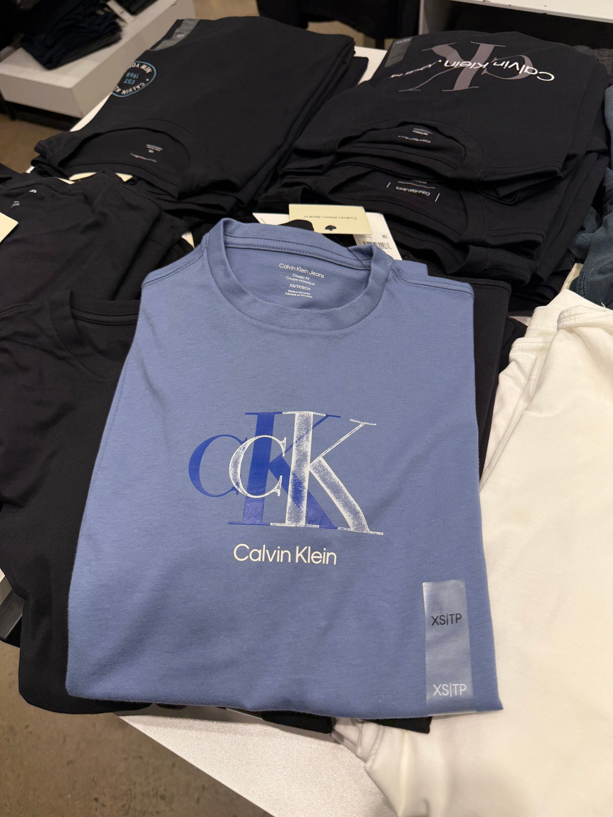 Calvin Klein Double Printed Logo - Blue