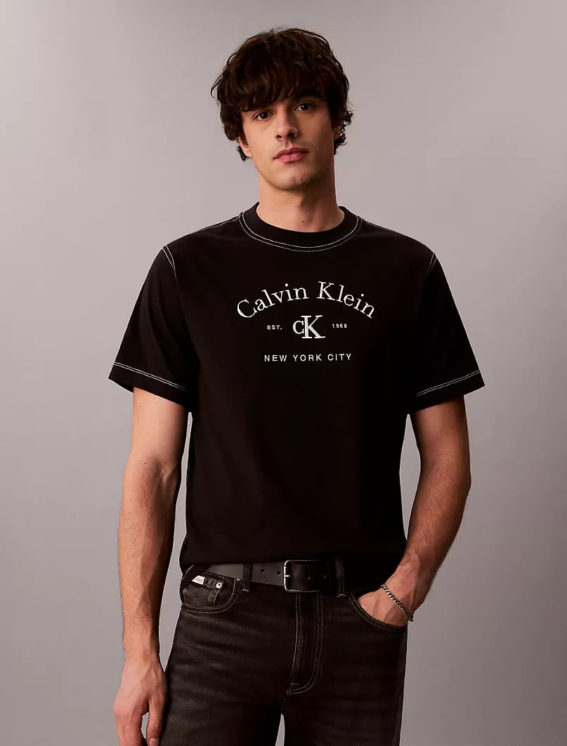 Calvin Klein Varsity Logo Washed - Limited Edition - Black