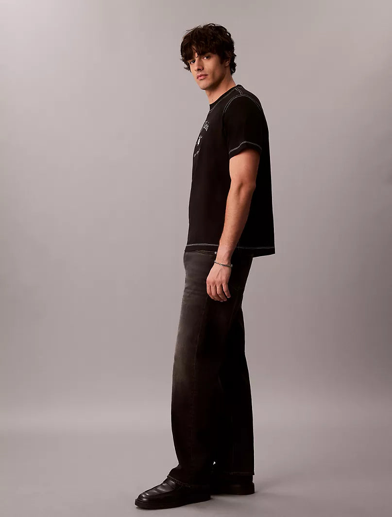 Calvin Klein Varsity Logo Washed - Limited Edition - Black